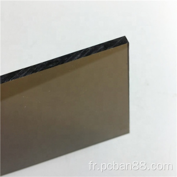 Feuille en plastique transparent pour la toiture, feuille de polycarbonate